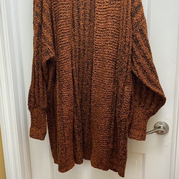 Vintage Penbrooke Lane Oversized Loop Rib Knit Long Open Sweater size Medium - Picture 3 of 10